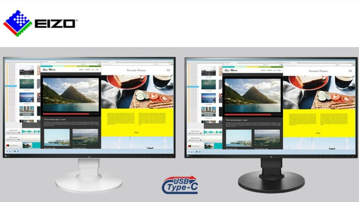 EIZO-FlexScan-Serie: Neuer Monitor kommt mit USB Typ-C Anschluss