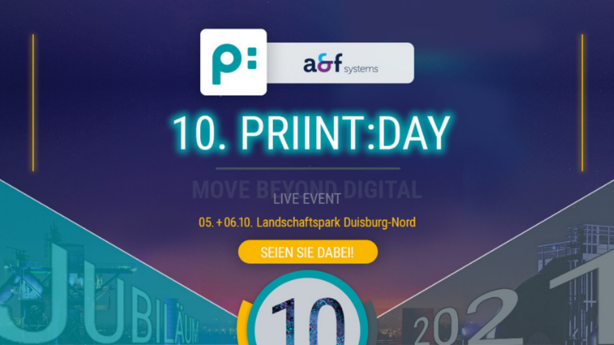 05./06.10.2021 – Priint:day 2021 – Wir sind als Goldpartner dabei