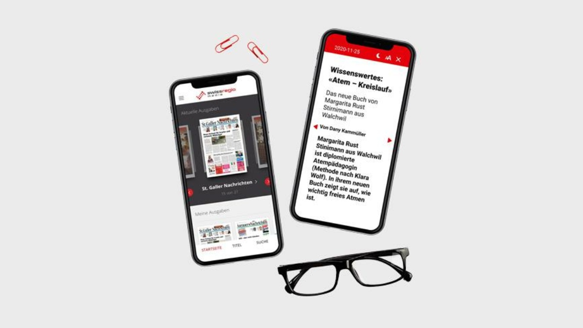 Swiss Regiomedia: 27 Zeitungen als E-Paper dank SPRYLAB und a&f